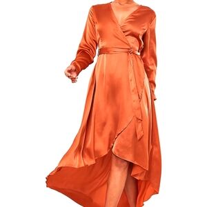 MISSGUIDED Long sleeve Wrap Dress.